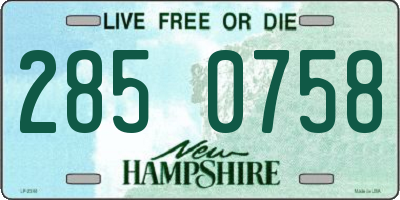 NH license plate 2850758