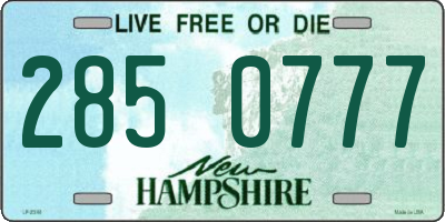 NH license plate 2850777