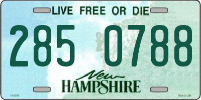 NH license plate 2850788