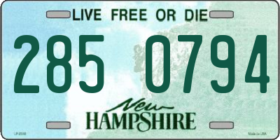 NH license plate 2850794