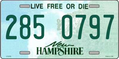 NH license plate 2850797
