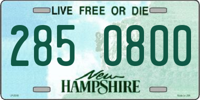 NH license plate 2850800