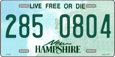 NH license plate 2850804