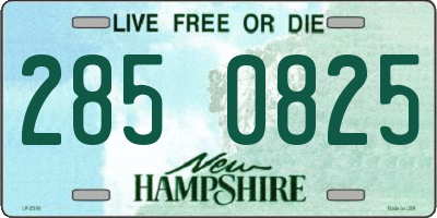 NH license plate 2850825