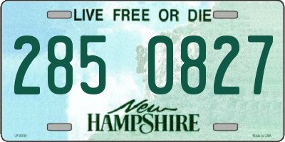 NH license plate 2850827