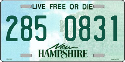 NH license plate 2850831