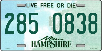 NH license plate 2850838