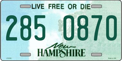 NH license plate 2850870