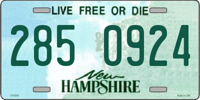 NH license plate 2850924