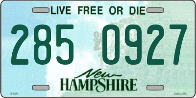 NH license plate 2850927