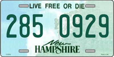 NH license plate 2850929