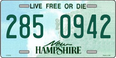 NH license plate 2850942