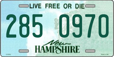 NH license plate 2850970