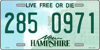 NH license plate 2850971