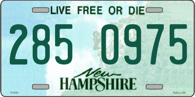 NH license plate 2850975