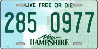 NH license plate 2850977