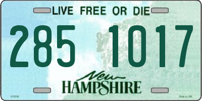 NH license plate 2851017