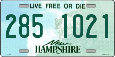 NH license plate 2851021