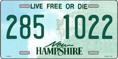 NH license plate 2851022