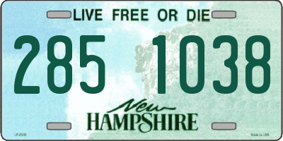 NH license plate 2851038