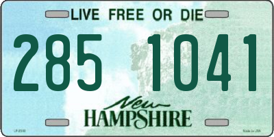 NH license plate 2851041