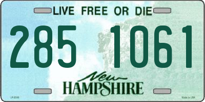 NH license plate 2851061