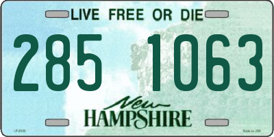 NH license plate 2851063
