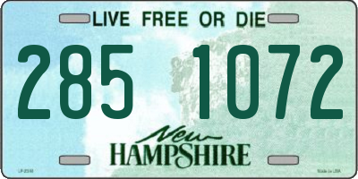 NH license plate 2851072