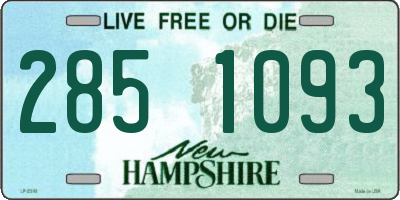 NH license plate 2851093