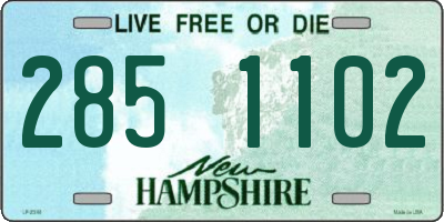 NH license plate 2851102