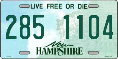 NH license plate 2851104