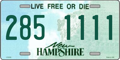 NH license plate 2851111