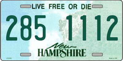 NH license plate 2851112