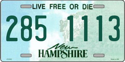 NH license plate 2851113