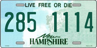 NH license plate 2851114