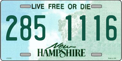 NH license plate 2851116