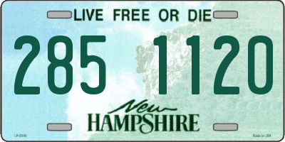 NH license plate 2851120
