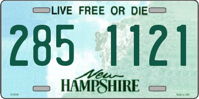 NH license plate 2851121