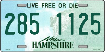 NH license plate 2851125
