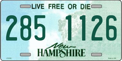 NH license plate 2851126