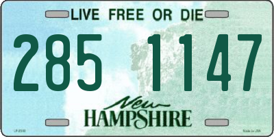 NH license plate 2851147