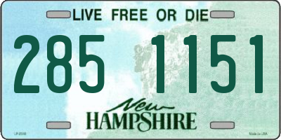 NH license plate 2851151