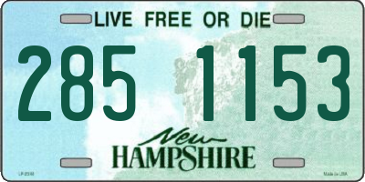 NH license plate 2851153