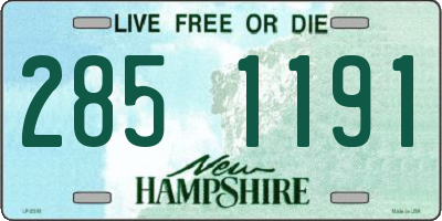NH license plate 2851191