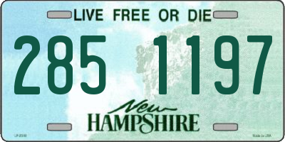 NH license plate 2851197