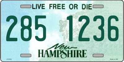 NH license plate 2851236