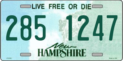 NH license plate 2851247