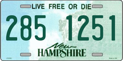 NH license plate 2851251