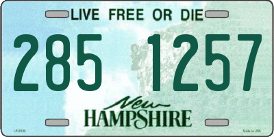 NH license plate 2851257