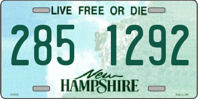NH license plate 2851292